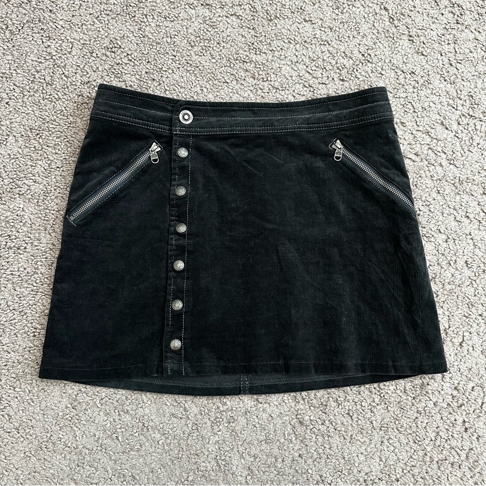 Kuhl Dark Grey Streamline Corduroy Mini Zipper Pockets Logo Embroidered Womens 4